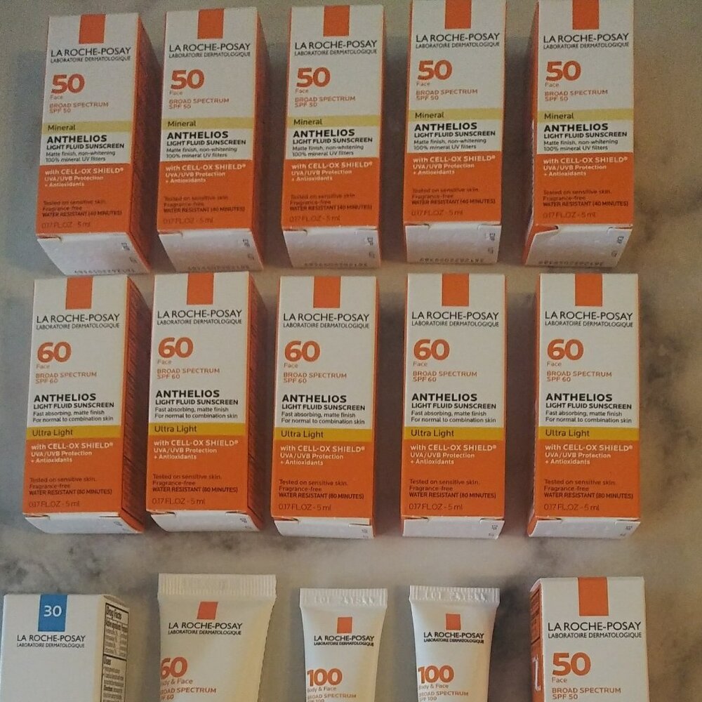20-piece LaRoche Posay SPF Travel Mini Sunscreen set